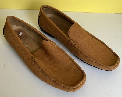 7.5 Brown Suede Loafers Slip 